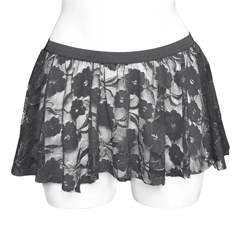 Heren effen kanten rok mesh doorzichtig voor lingerie laag voor opkomst geplooide rokken doorzichtige bodycon bodem voor feestavond