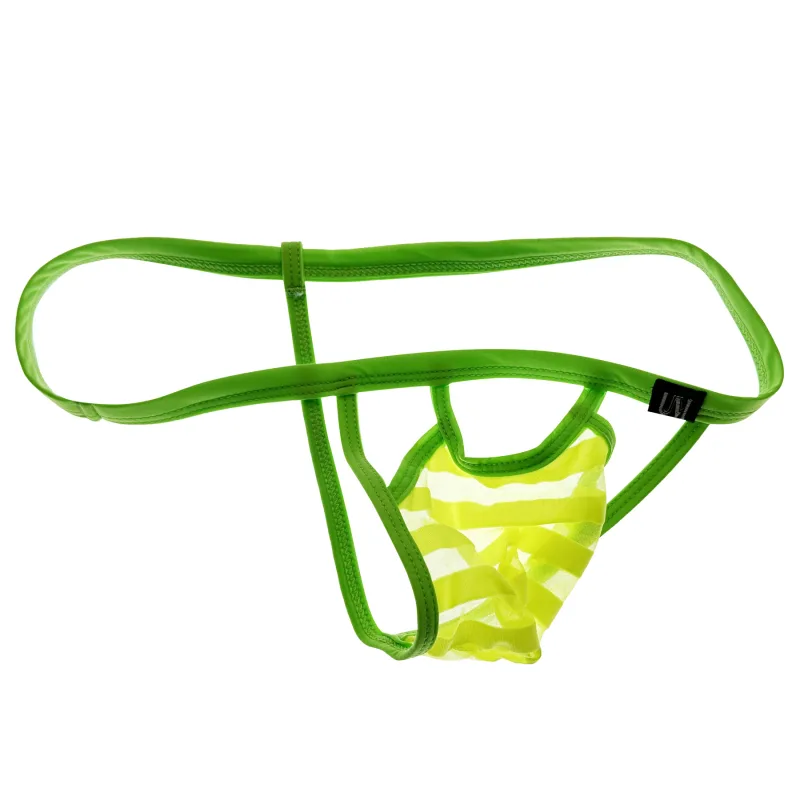 New See-through Mesh Low Rise Mens T-Back Thong Thin Stretch Soft Breathable Lightweight Sexy Underwear