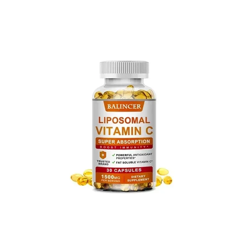 Liposomal Vitamin C Supplement - Easily Absorbed Fat-Soluble Vitamin C Antioxidant Support Immune System Promote Skin Health