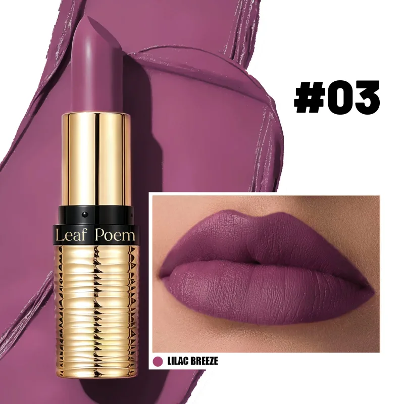 8 Colors Purple Matte Lipstick Waterproof Nude Brown Lip Tint Tone Long-lasting Velvet Matte Lipstick for Women Makeup Cosmetics