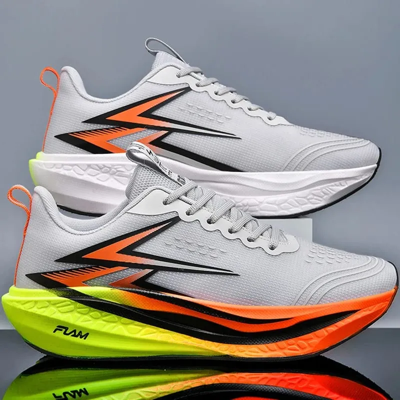 Men Running Shoes Speciality Marathon Sports Shoes Breathable Lightweight Carbon Board Women's Trend Athletic Sneakers Women — image 3