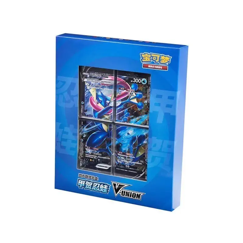 In Stock 100% Original Pokemon Ptcg Card Quartet Coupling V-Union Gift Boxes Pikachu Big Gather Moru Baker Mew-Two Ptcg Box