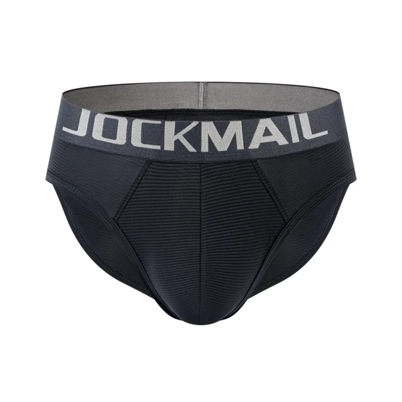 Herr Underkläder Shorts Sexig Lågformad Randig Bikini Athletic Supporters Kalsonger Sovkläder Nylon Snabbtorkande Andas