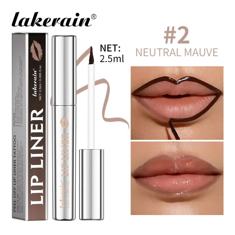 Lip Liner Pencil Peel Off Lip Stain Tattoo Long Wearing Matte Waterproof Smudge Proof Transfer Proof Lip Cosmetic For All Day — image 8