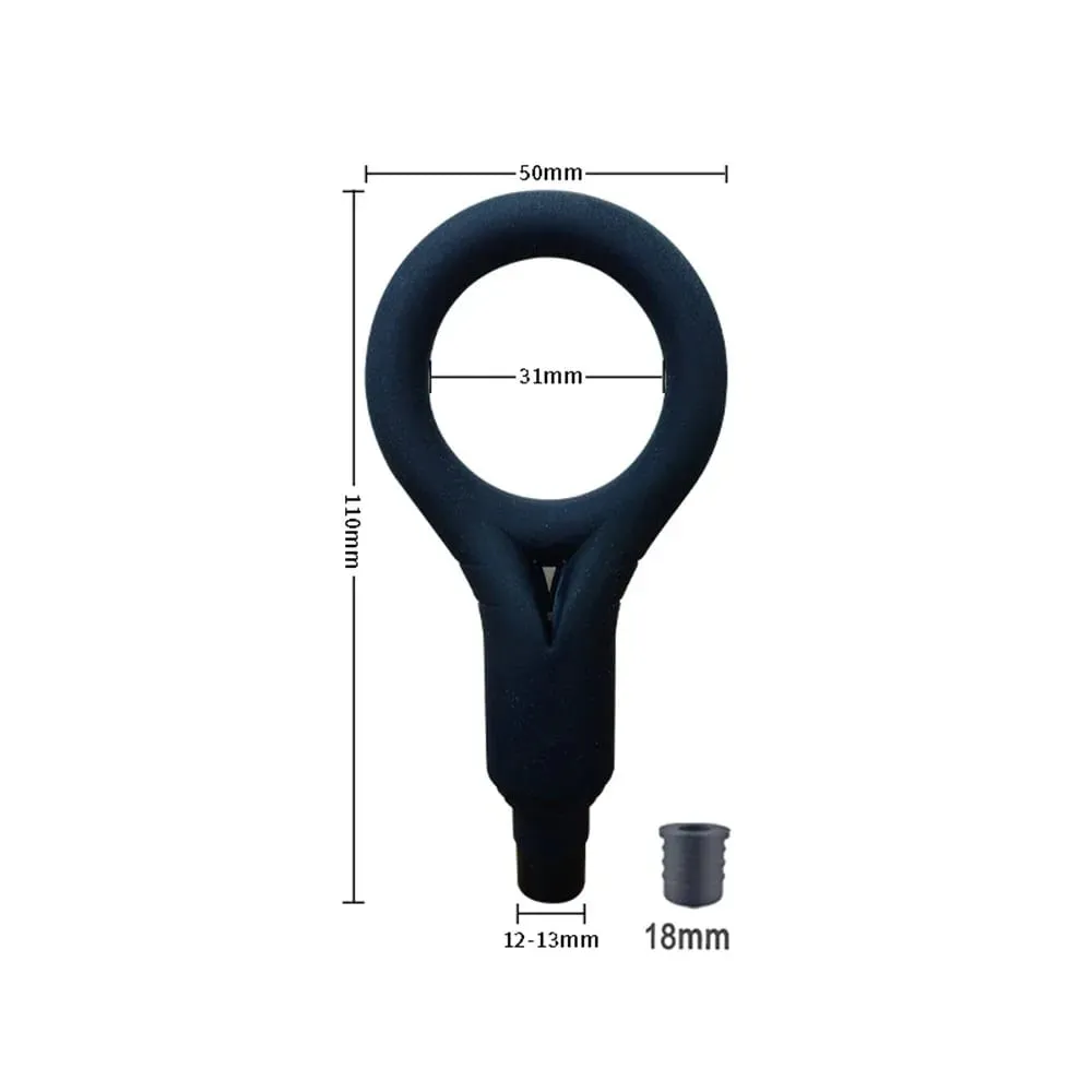 Men's vibrating masturbator electric masturbation ring training and relaxation device fascia gun adult head sex toy