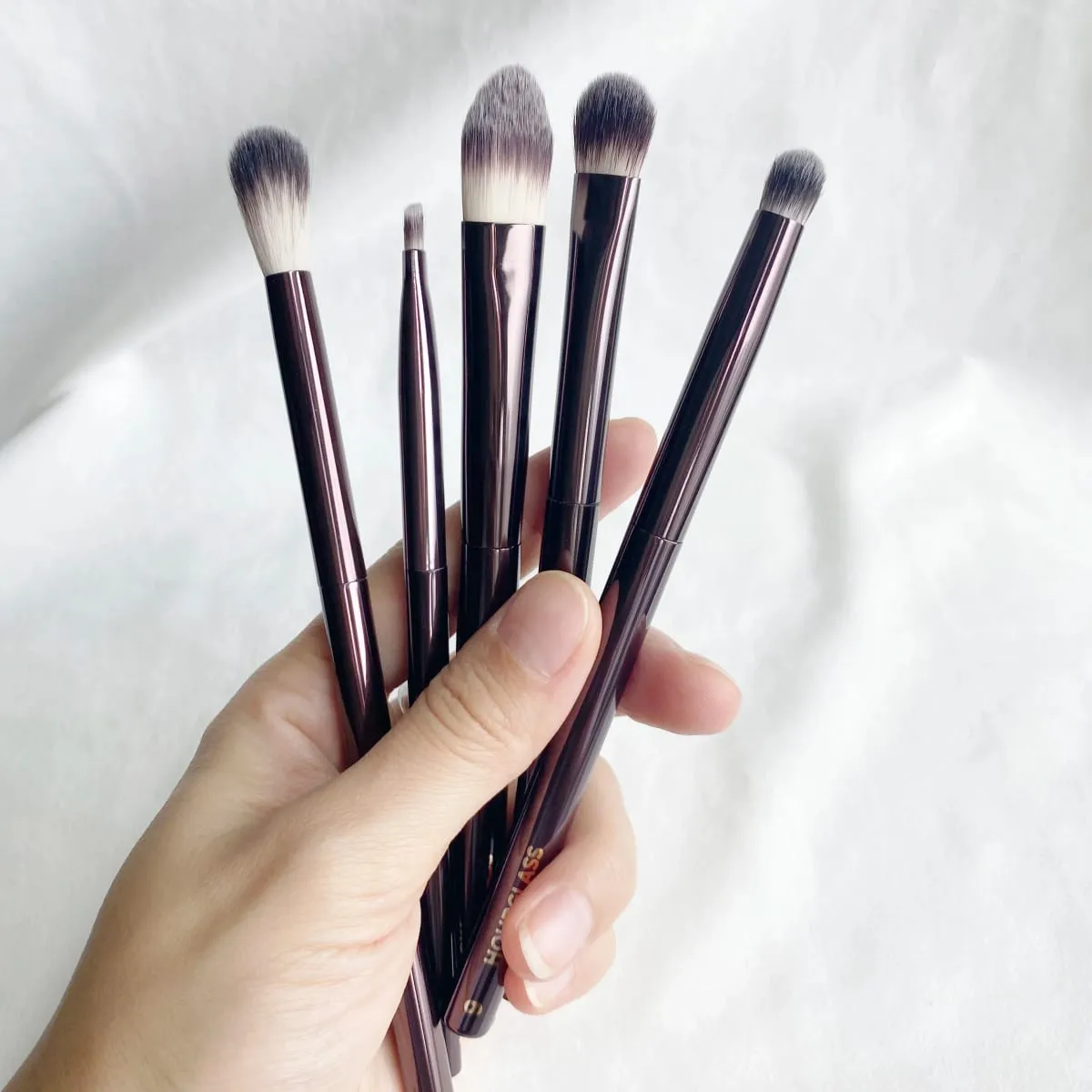hourglass Eye Makeup Brushes Set Luxury Shadow Cosmetic Brush Kit Blending Shaping Contouring Highlighting Brow Concealer Liner