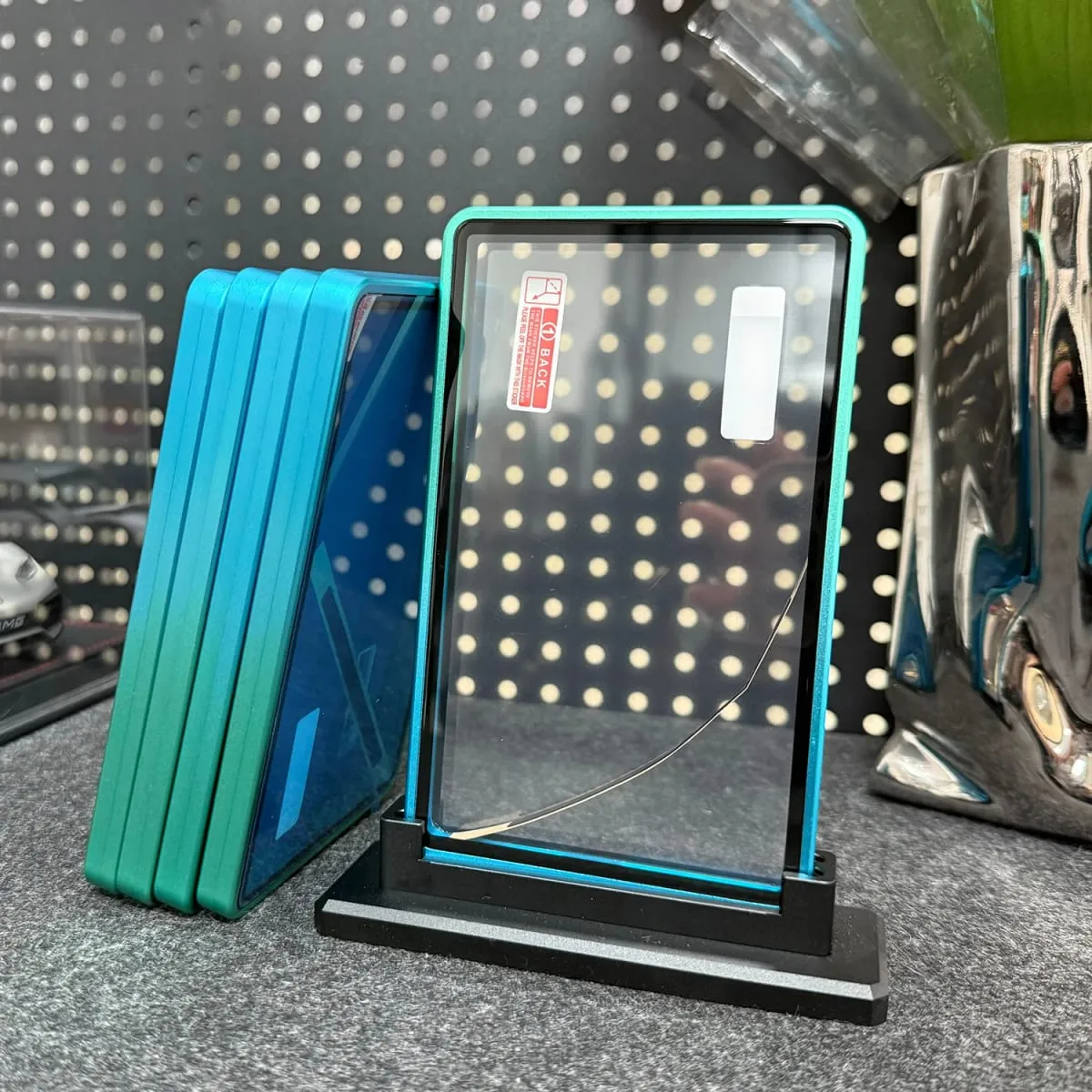 Multicolor Gradient Color Aluminum Alloy Trading Card Protect Holder Metal Case For 35PT PSA CGC Graded Card