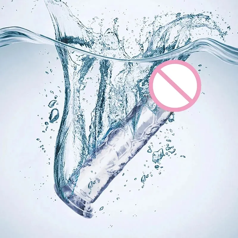 Transparent Soft Jelly Dildo Realistic Fake Dick Penis Suction Cup Dildo Realistic Sex Toys For Lesbian Women Female Masturbator