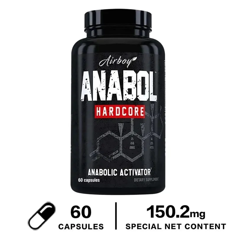 Anabol Hardcore Supplement - Muskelvækst Forbedret udholdenhed Stress og humørlindring og generel sundhed