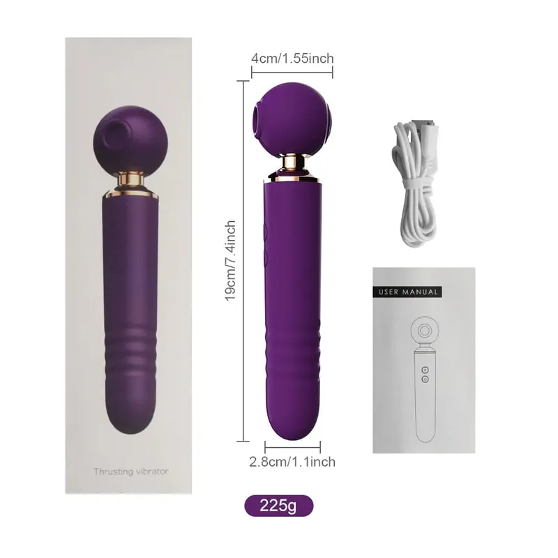 3 in 1 Clitoral Vacuum Sucking Vibrator For Women 10 Modes Telescopic Dildo Flapping Vibrator Adults Goods Sex Toys Female