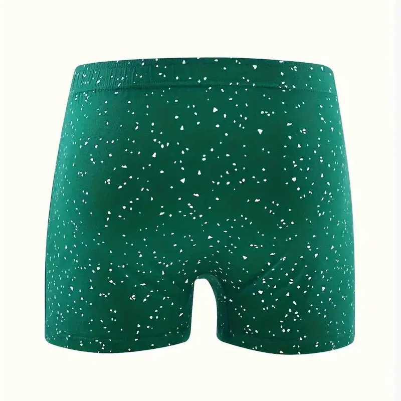 5PCS Men's Underwear Solid Color Loose Men Underpants Men Brand Panties Shorts Breathable Shorts Comfortable Soft — image 4