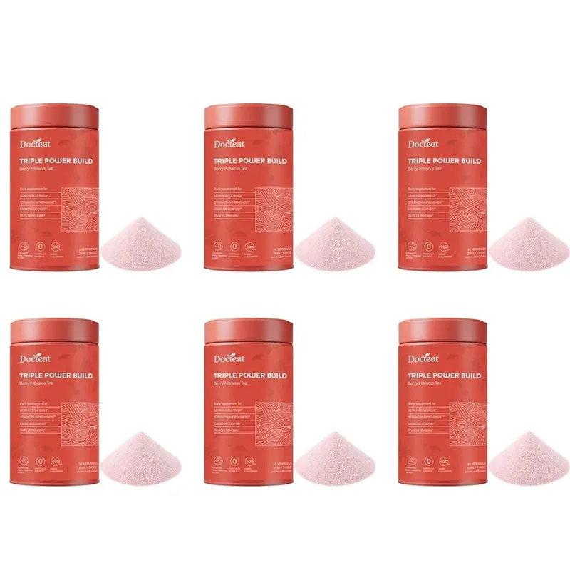 Docteat Triple Power Build Creatine Powder with Creatine HCL Creatine Monohydrate Electrolyte Hydration Blend 30 porcí