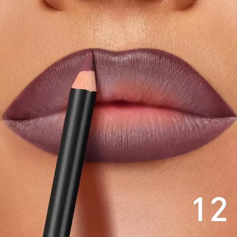 6-Color Waterproof Matte Lip Liner - Long-Lasting Non-Transfer Formula Matte Finish 6 Versatile Shades