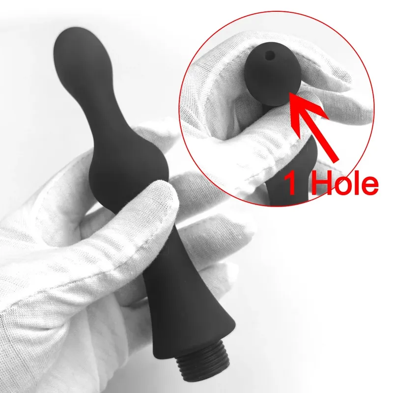 1 Pz Silicone butt flush plug-in doccia clistere dilatatori anali detergente per WC adulti giocattoli del sesso BDSM Bondage benessere sessuale — image 10
