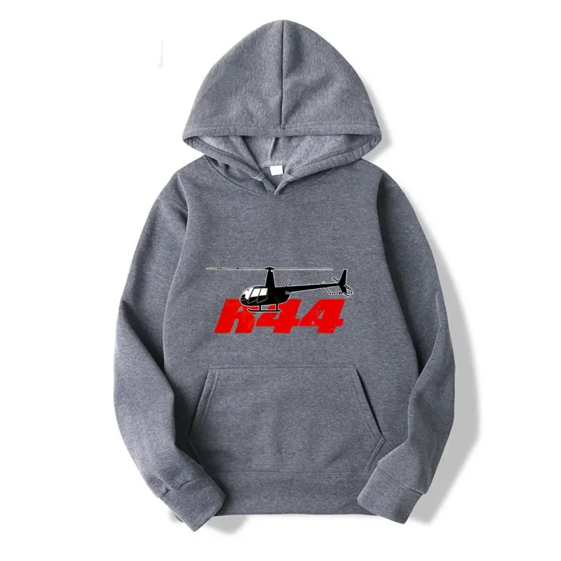 R44 Helicopter Pilot Aviation hoodies Snapback autumn long sleeves Knitted Bucket hoodies