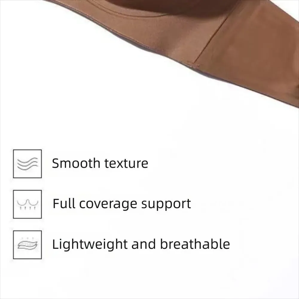 Padded Bralette Anti-sagging Lingerie Bras Solid Color Thin Lingerie Push Up Bra Skin-Hugging Invisible Seamless Bra For Women