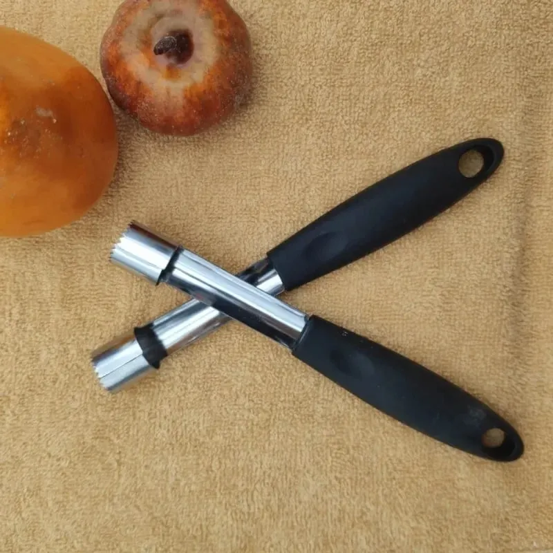 1PC Stainless Steel Fruit Core Extractor Kitchen Gadget Apple Pear Fruit Core Extractor Household Kitchen Plastic Handle — image 2