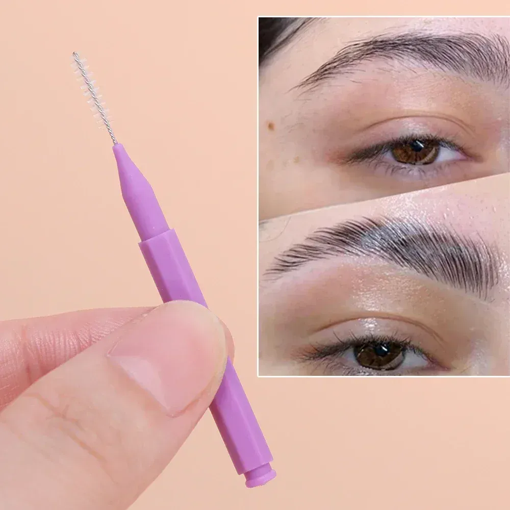 5-50PS Portable Mini Eyebrow Brushes Disposable Eyelash Brow Lifting Brush Applicators Lash Extension Comb Beauty Makeup Tools