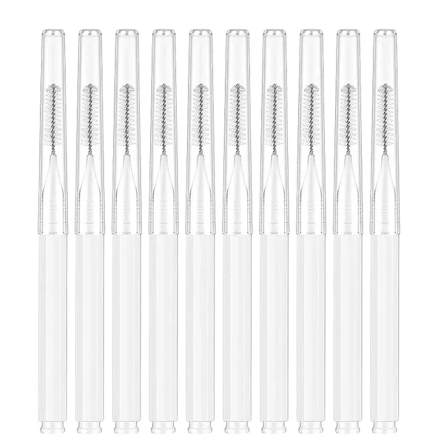 10/20 Pcs Eyebrow Brushes Mini Brow Lifting Brush Disposable Makeup Eyelash Tool Tooth Interdental Brush Lash Extension Supplies