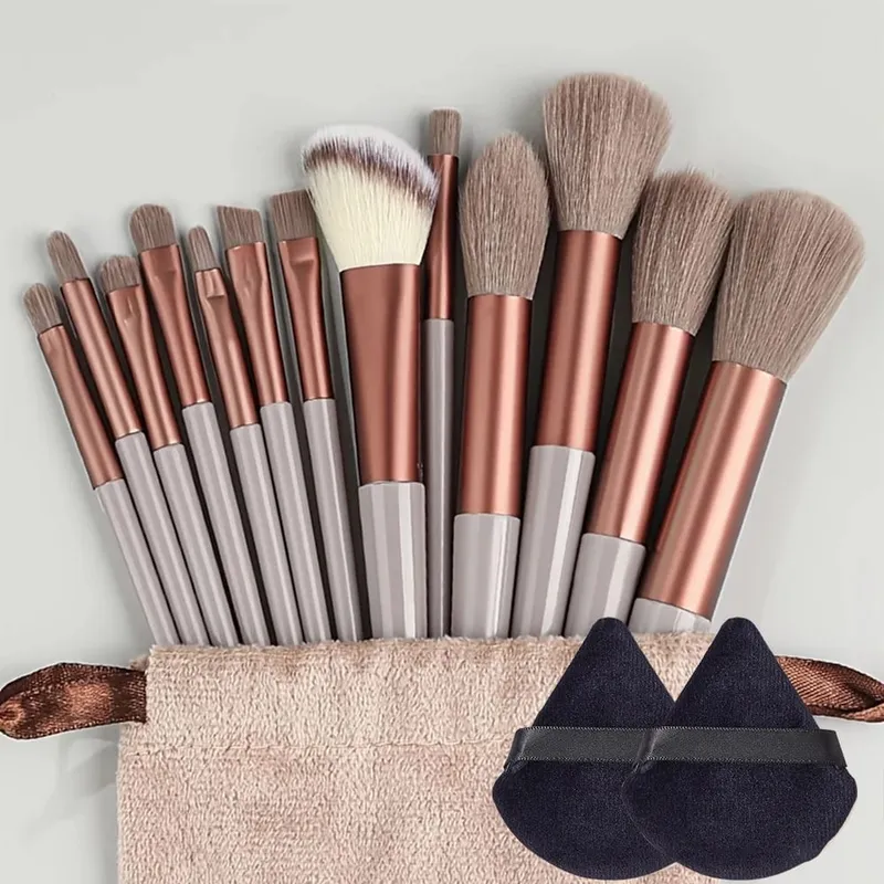 Makeup Brushes Set 13Pcs Premium Synthetic Brush Foundation Powder Blending Concealer Eyeshadow Blush Cosmetics Brushes Travel — image 7