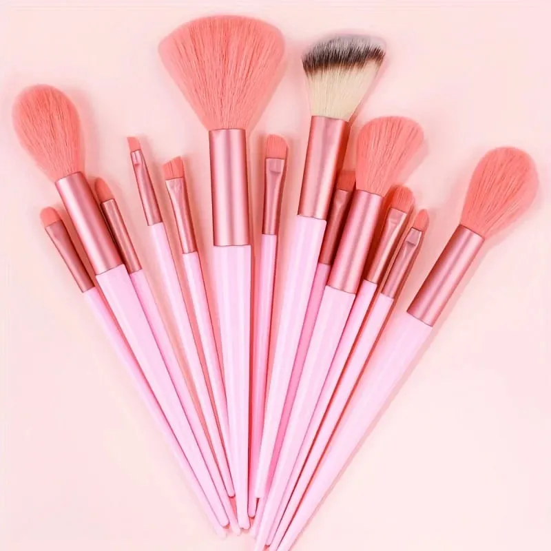 Makeup Brushes Set 13Pcs Premium Synthetic Brush Foundation Powder Blending Concealer Eyeshadow Blush Cosmetics Brushes Travel — image 22