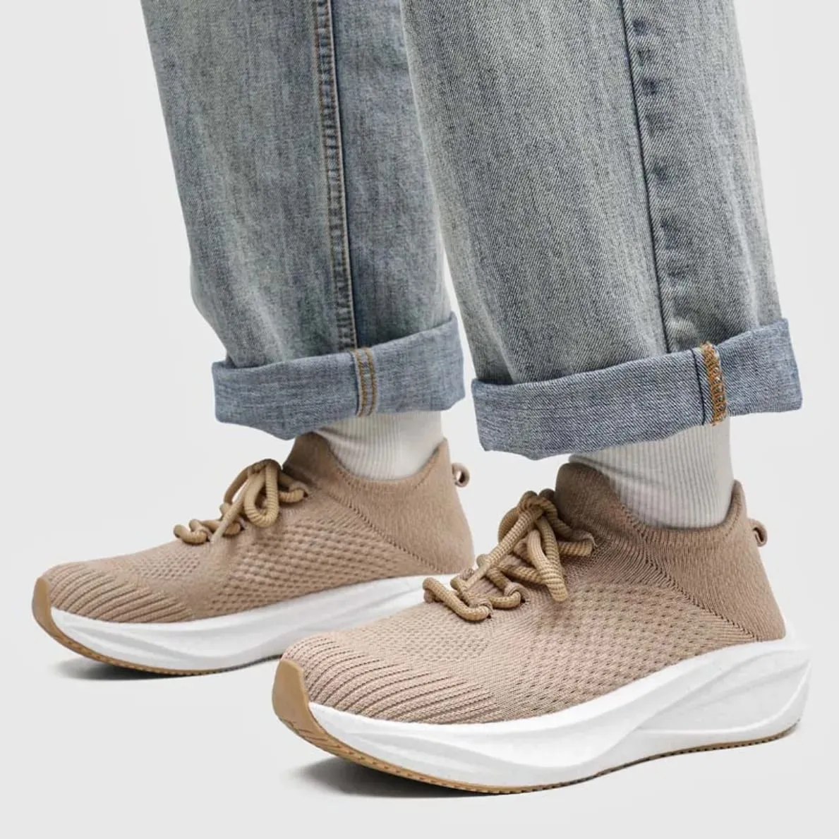 Men Women Summer Mesh Walking Shoes Breathable Lightweight Sock Sneakers Casual Sports Shoes Large Size Couple Style