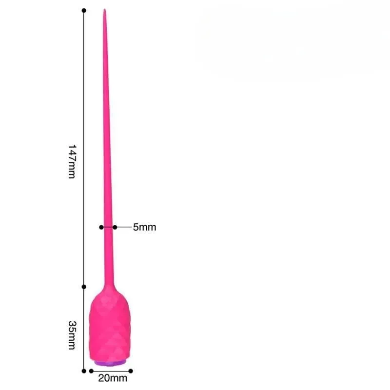 Long Urethral Vibrator Catheter Urethra Sound Dilator Massager 10 Speed Dildo Vibrator Catheter Penis Plug Sex Toys for Men Gay