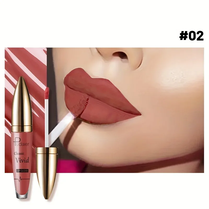 High Pigmented Matte Lip Glaze - Long-Lasting Smudge Proof Liquid Lipstick Makeup Valentine's Day Gifts Women's Day Gift