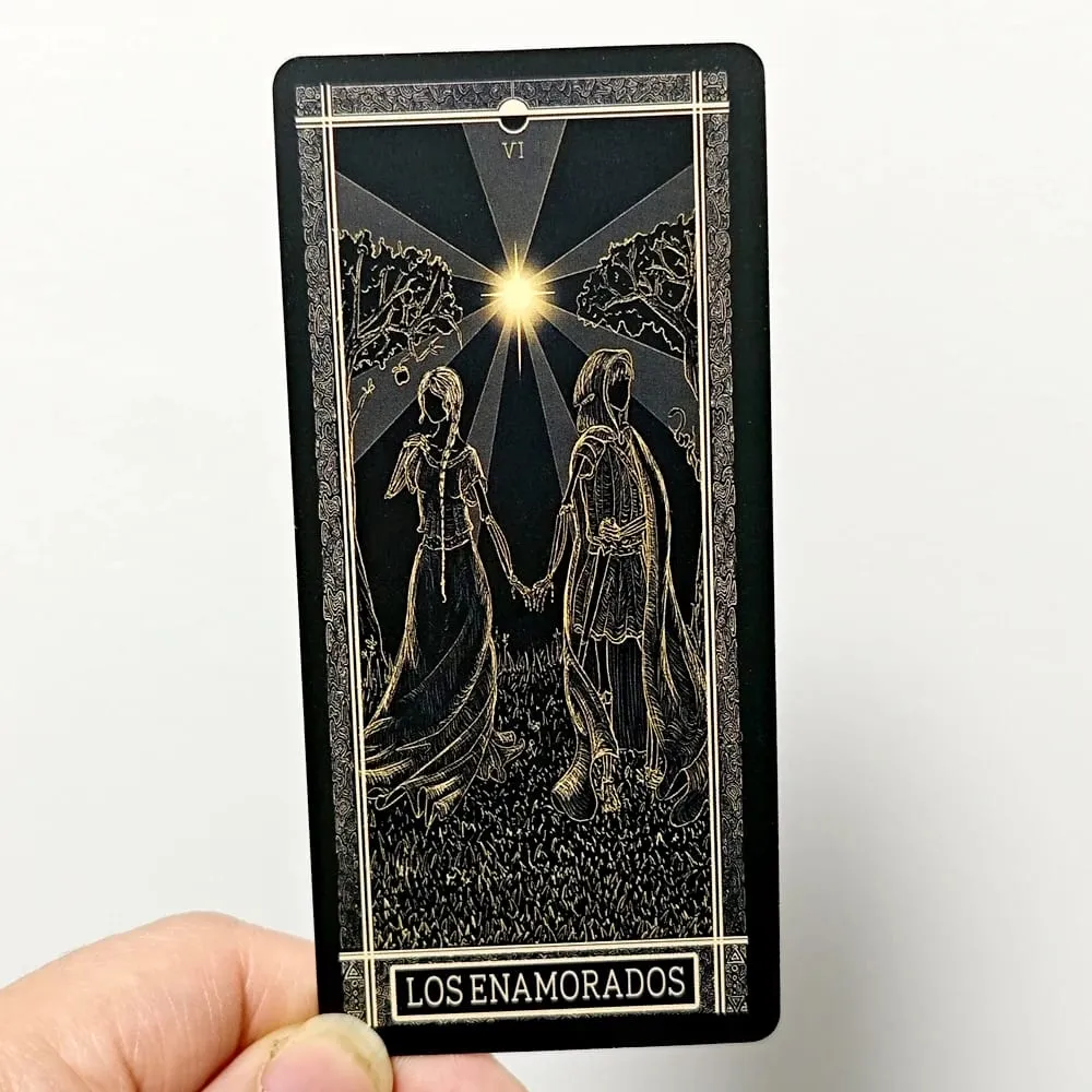 Kinner Tarot Deck A Cosmically Inspired Hand-drawn Complete 78 Card Traditional Tarot Deck 11*5.3cm In Spanish Espanol Language — image 5
