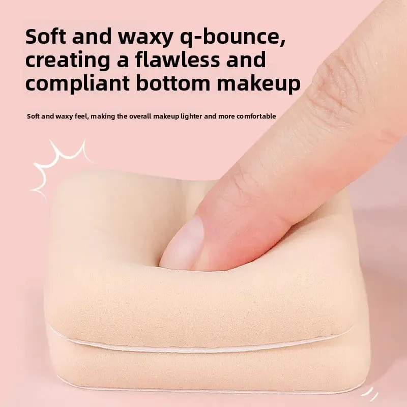 5pcs Round Square Triangle Shape Makeup Sponge Puff Dry Wet Dual-use Soft Cotton Candy Air Cushion Foundation Powder Puff