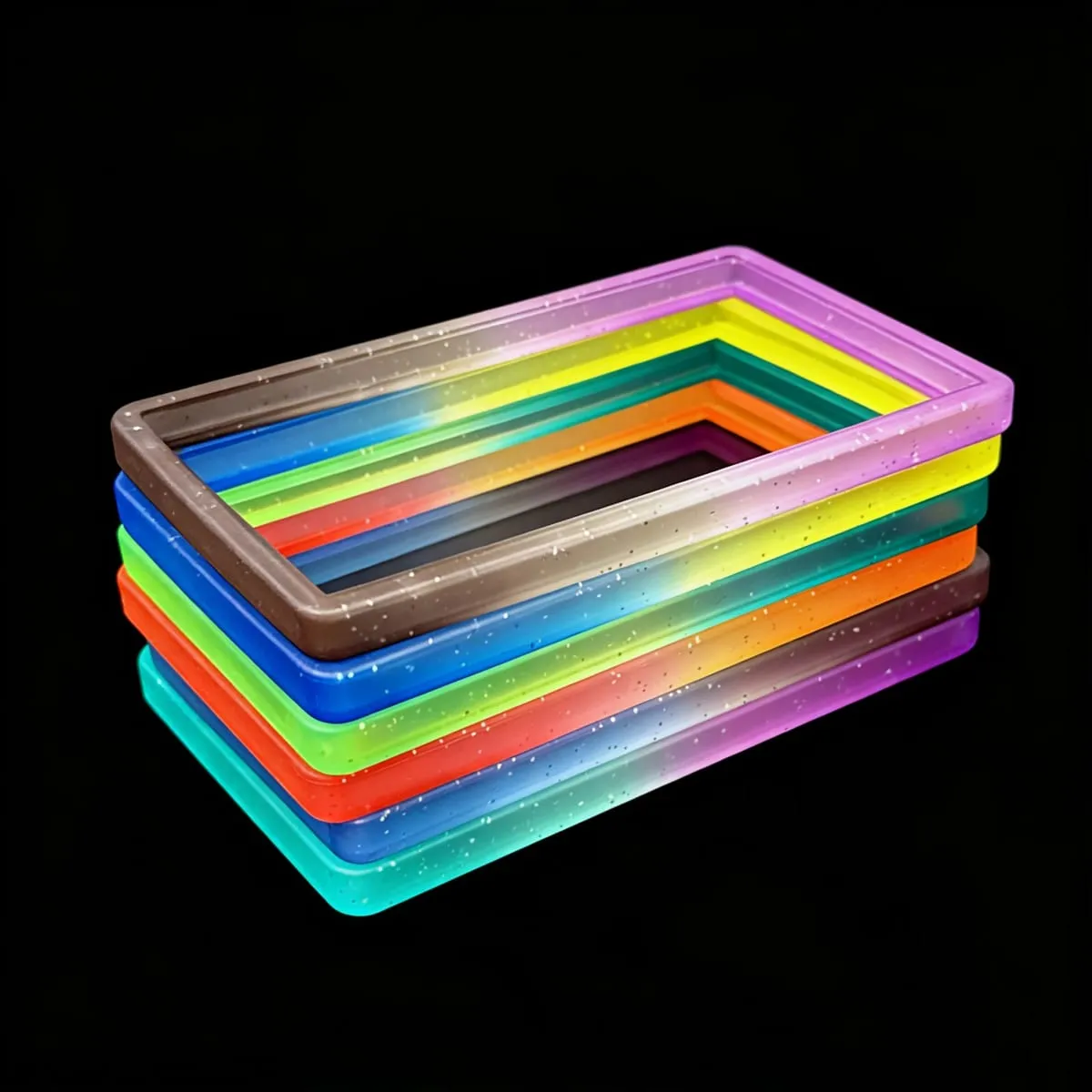 6-Pack Slab Guard for PSA Graded Cards TPU Slab Protector Graded Guard Bumper Guard Gradient Color Glitter Limited Edition — image 1