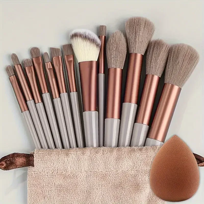 Professiona 13PCS Makeup Brushes Set Foundation Eyeshadow Blush Powder Blending Soft Fluffy Cosmetic Full Set Female Makeup Tool — image 9