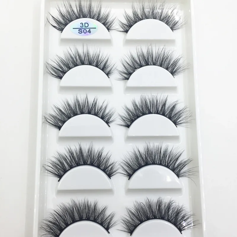 Natural 3D Mink False Eyelashes Soft Wispy Fluffy Eye Faux Lashes Make Up Eyelash Beauty Cat Cilios 5 Pairs 15 Styles