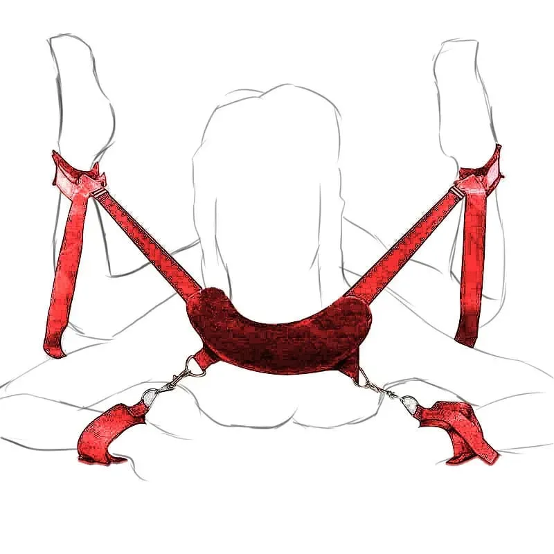 ไม่มีเครื่องสั่นเร้าอารมณ์ทาสของเล่นทางเพศสำหรับผู้หญิงคู่BDSMทาสชุดขาเปิดพันธนาการคอกุญแจมือข้อเท้าข้อมือสายรัดร้าน — image 11
