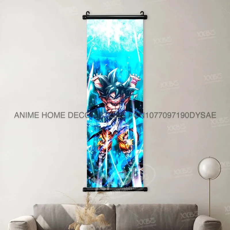 Dragon Ball Posters Anime Figures Wall Art Frieza Home Decor VegetaIII Scrolls Picture Goku Hanging Painting Son Gohan Wallpaper — image 27