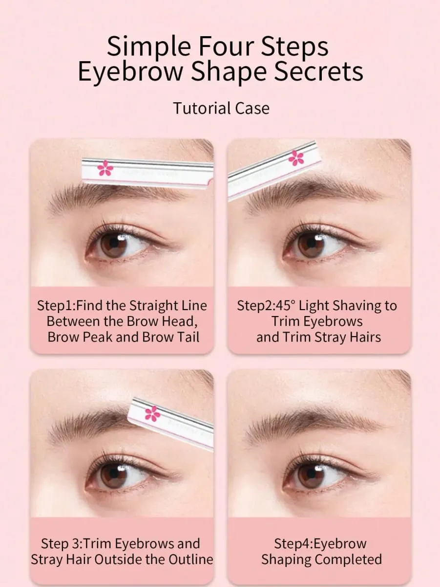 5pcs Compact And Exquisite Beipin Professional Eyebrow Trimmer Sharp Blade For Smooth And Clean Grooming