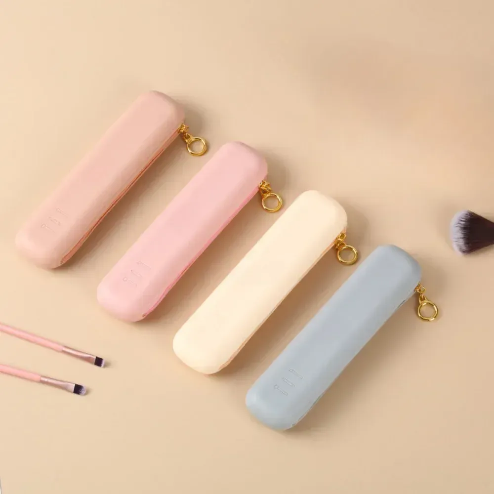 1pc Silicone Make Up Brushes Storage Bag Multi Function Travel Makeup Brush Holder Portable Cosmetic Tool Organizers Zipper Case