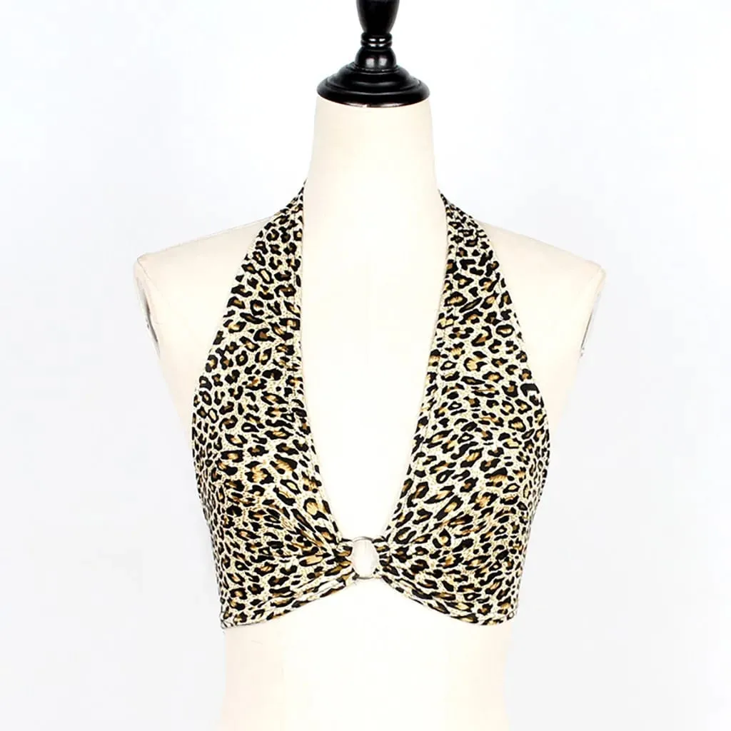 Push Up Sportsbukser Kvinder Sexet Leopard Undertøj Lingeri Bandage BH Perspektiv Blonde Lingerine Sæt 속옷도착증
