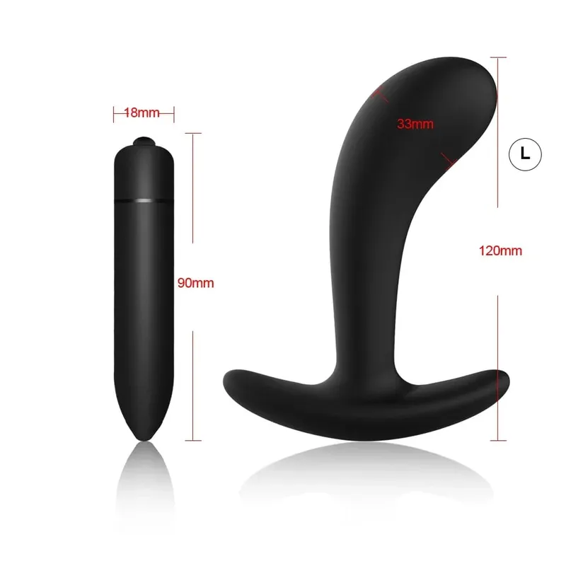 4pcs Beginner Silicone Butt Plug Anal Plug for Men Prostate Massager for Gay Mini Anal Bullet Vibrator Sex Toy for Men Women