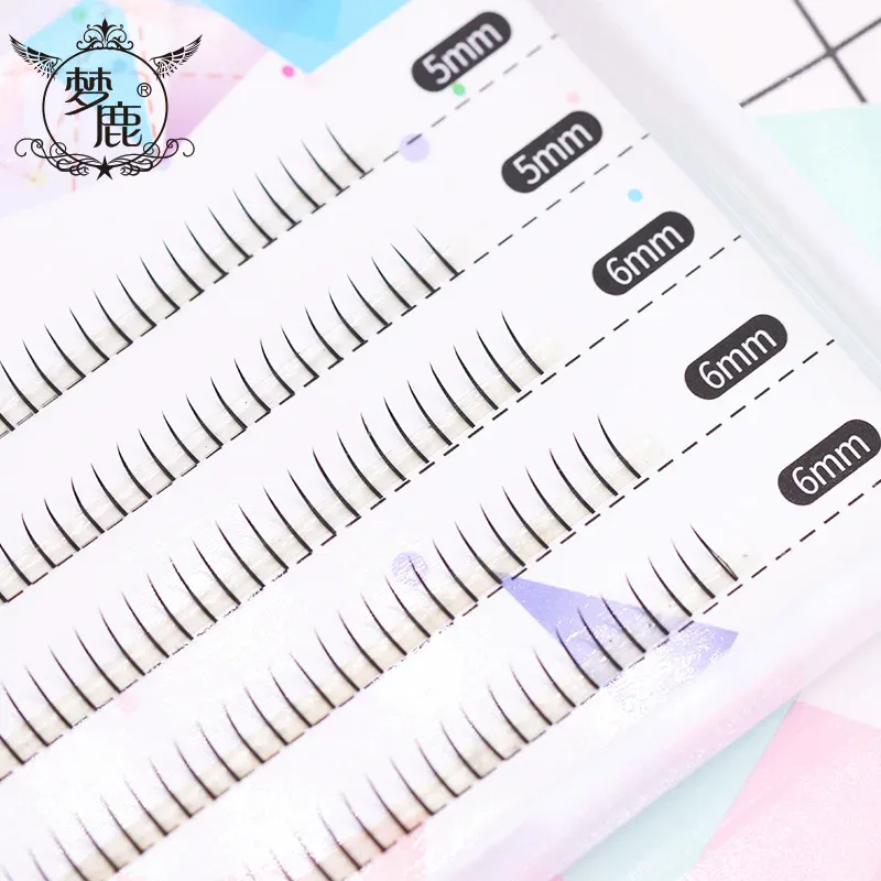 J Curl V Shape Under Eyelash Comic Eye Lashes Natural Bottom Lashes Soft Manga Eyelashes Bunches Eyelash Clusters Korean Makeup