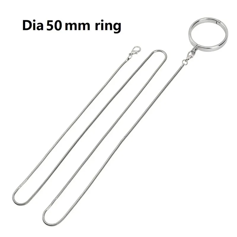 Male Ball Scrotum Stretcher metal penis lock cock Ring chain SM bondage restraint Delay ejaculation BDSM Sex Toy para sa lalaki