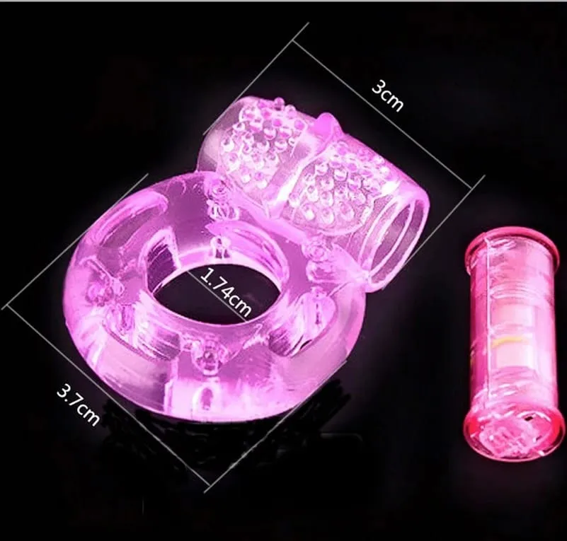 Finger Ring Vibrator Elastic Silicone Penis Vibrating Clitors Massager Cockring Toy Sex Toys Adult Products for men — image 5