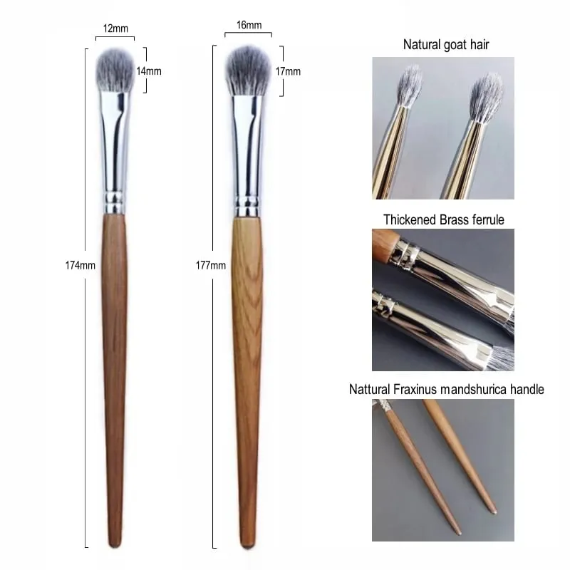 Eye Shadow Brushes Blending Eyeshadow Makeup Brush Soft Fluffy Natural Goat Hair Make Up Tools — image 2