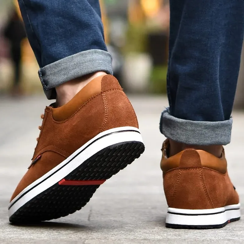 Booster Shoes Lift Men Elevator Sneakers Height Increase Insole 6CM Sport Black Blue Brown — image 5