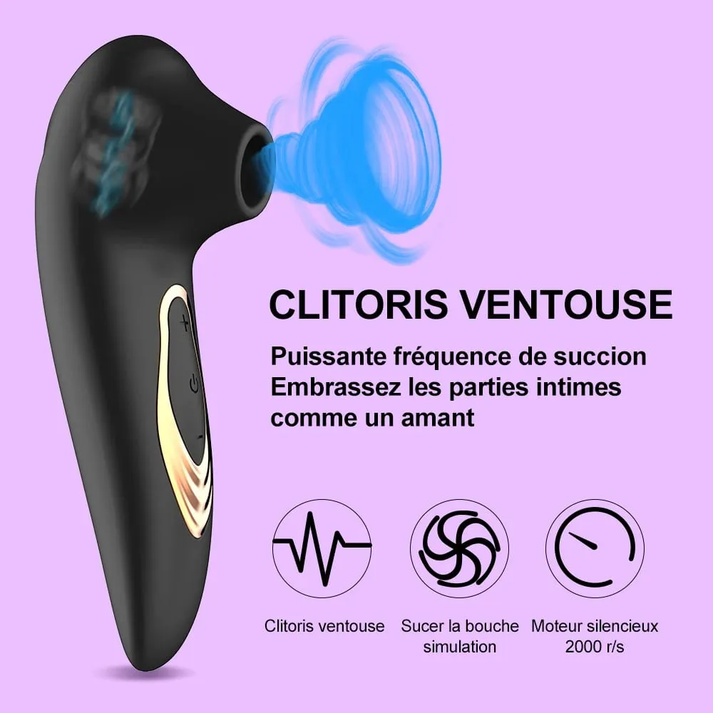 Clit Sucker Vibrator Vacuum Sucking Vibrating Clitoris Nipples Stimulator Female Masturbator Adult Goods Sex Toy for Women