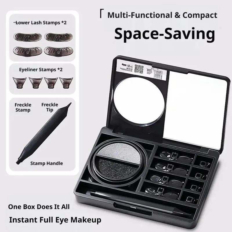 3 in1 Portable Eye Makeup Seal Case Lower Eyelash Seal Eyeliner Seal Spot Mole Makeup Product Durable Non fading Waterproof