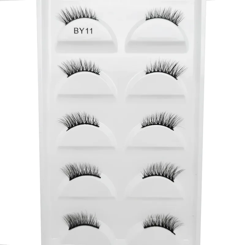 New 5 Pairs Natural 3D False Eyelashes Makeup Mink Eyelash Fake Eye Lashes Faux Cils Make Up Beauty Maquillaje Tools H13 Cat — image 17