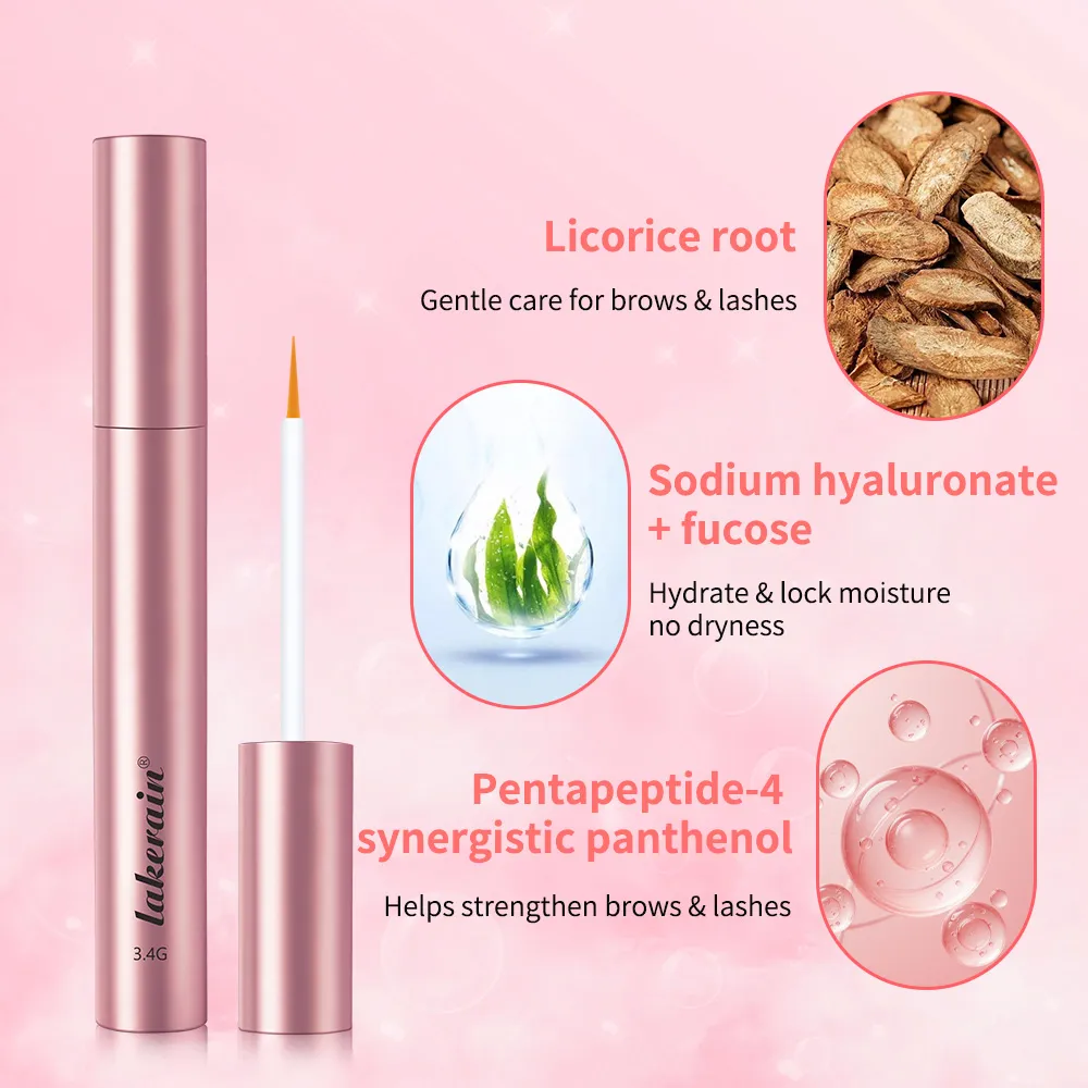 Eyebrow Enhancer Serum Nourishing Eyelash Natural Ingredients for Longer Fuller Thicker Eyebrows Eyelash Eye Makeup Cosmeti
