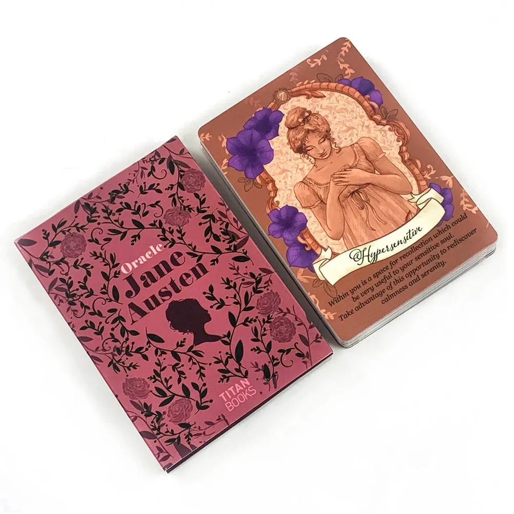 New Jane Austen Oracle Cards 40pcs Vibrant Illustrations Oracle Deck Unique Mystic Designs Perfect For Divination & Gift Giving