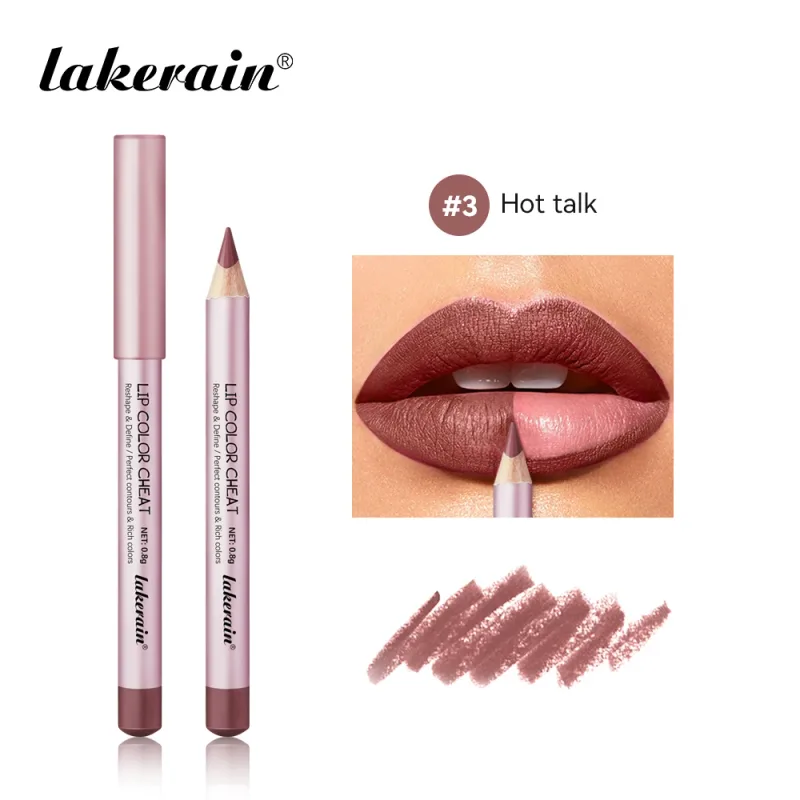 Slim Lip Liner Pen Nude Matte High Color Define Sexy Lips Precision Waterproof Long-lasting Girlfriend Gifts Lip Liner Pen